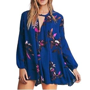 Free People | Floral swing tunic dress, size